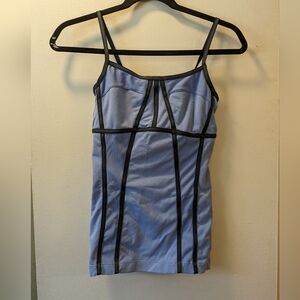 Lululemon Blue corset style sports bra cami